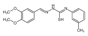 1-[(E)-(3,4-dimethoxyphenyl)methylideneamino]-3-(3-methylphenyl)thiourea CAS:49773-67-3 manufacturer & supplier