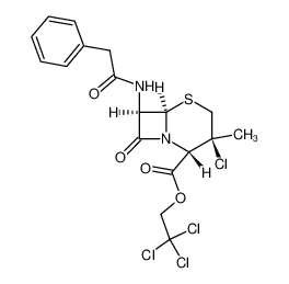 (6R)-3t-chloro-3c-methyl-8-oxo-7t-(2-phenyl-acetylamino)-(6rH)-5-thia-1-aza-bicyclo[4.2.0]octane-2c-carboxylic acid 2,2,2-trichloro-ethyl ester CAS:49780-42-9 manufacturer & supplier