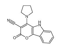 2-oxo-4-pyrrolidin-1-yl-2,5-dihydro-pyrano[3,2-b]indole-3-carbonitrile CAS:49781-74-0 manufacturer & supplier