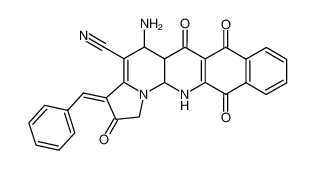 5-amino-3-phenylmethylene-2,6,7,12-tetraoxo-1,2,3,5,5a,6,7,12,13,13a-decahydro-13,13b-diazacyclopenta[a]naphthacene-4-carbonitrile CAS:497833-44-0 manufacturer & supplier