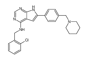 (2-chloro-benzyl)-[6-(4-piperidin-1-ylmethyl-phenyl)-7H-pyrrolo[2,3-d]pyrimidin-4-yl)-amine CAS:497840-60-5 manufacturer & supplier