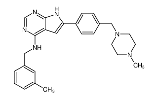 (3-methyl-benzyl)-{6-[4-(4-methyl-piperazin-1-ylmethyl)-phenyl]-7H-pyrrolo[2,3-d]pyrimidine-4-yl}-amine CAS:497840-83-2 manufacturer & supplier