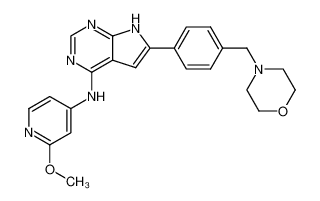 (2-methoxy-pyridin-4-yl)-[6-(4-morpholin-4-ylmethyl-phenyl)-7H-pyrrolo[2,3-d]pyrimidin-4-yl]-amine CAS:497841-11-9 manufacturer & supplier