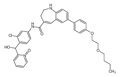 7-[4-(2-butoxyethoxy)phenyl]-N-{3-chloro-4-[hydroxy(1-oxidopyridin-2-yl)methyl]phenyl}-2,3-dihydro-1H-1-benzazepine-4-carboxamide CAS:497849-01-1 manufacturer & supplier