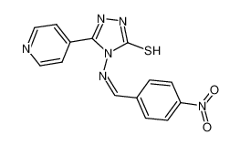 4-(4-nitrobenzylideneamino)-3-mercapto-5-pyridin-4-yl-4H-1,2,4-triazole CAS:497864-69-4 manufacturer & supplier