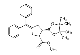 rel-methyl (1R,2R)-4-(diphenylmethylene)-2-(4,4,5,5-tetramethyl-1,3,2-dioxaborolan-2-yl)cyclopentane-1-carboxylate CAS:497884-00-1 manufacturer & supplier