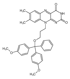 10-{3-[bis(4-methoxyphenyl)phenylmethoxy]propyl}-7,8-dimethyl-10H-benzo[g]pteridin-2,4-dione CAS:497924-16-0 manufacturer & supplier