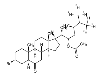 (22S,24R)-[26,27-2H6]22-acetoxy-3β-bromo-24-methyl-5α-cholestan-6-one CAS:497924-55-7 manufacturer & supplier