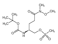 (S)-2-((tert-butoxycarbonyl)amino)-5-(methoxy(methyl)amino)-5-oxopentyl methanesulfonate CAS:497934-77-7 manufacturer & supplier