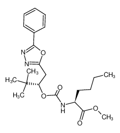 (S)-2-[(S)-2,2-Dimethyl-1-(5-phenyl-[1,3,4]oxadiazol-2-ylmethyl)-propoxycarbonylamino]-hexanoic acid methyl ester CAS:497947-10-1 manufacturer & supplier