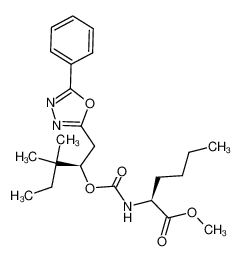 (S)-2-[(R)-2,2-Dimethyl-1-(5-phenyl-[1,3,4]oxadiazol-2-ylmethyl)-butoxycarbonylamino]-hexanoic acid methyl ester CAS:497947-72-5 manufacturer & supplier