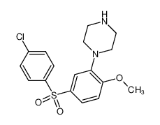 1-[5-(4-chloro-benzenesulfonyl)-2-methoxy-phenyl]-piperazine CAS:497957-02-5 manufacturer & supplier