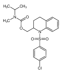 (1-((4-chlorophenyl)sulfonyl)-1,2,3,4-tetrahydroquinolin-2-yl)methyl isopropyl(methyl)carbamate CAS:497958-21-1 manufacturer & supplier