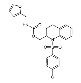 (1-((4-chlorophenyl)sulfonyl)-1,2,3,4-tetrahydroquinolin-2-yl)methyl (furan-2-ylmethyl)carbamate CAS:497958-69-7 manufacturer & supplier