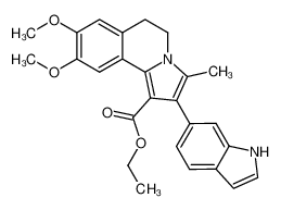 ethyl 2-(1H-indol-6-yl)-8,9-dimethoxy-3-methyl-5,6-dihydropyrrolo[2,1-a]isoquinoline-1-carboxylate CAS:497962-06-8 manufacturer & supplier