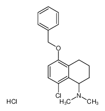 (5-Benzyloxy-8-chloro-1,2,3,4-tetrahydro-naphthalen-1-yl)-dimethyl-amine; hydrochloride CAS:49799-56-6 manufacturer & supplier