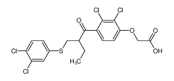 {2,3-Dichloro-4-[2-(3,4-dichloro-phenylsulfanylmethyl)-butyryl]-phenoxy}-acetic acid CAS:49801-31-2 manufacturer & supplier