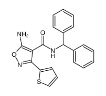 4-Isoxazolecarboxamide, 5-amino-N-(diphenylmethyl)-3-(2-thienyl)- CAS:498013-67-5 manufacturer & supplier