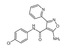 4-Isoxazolecarboxamide, 5-amino-N-(4-chlorophenyl)-3-(2-pyridinyl)- CAS:498014-27-0 manufacturer & supplier