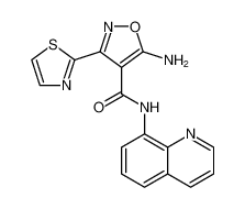 4-Isoxazolecarboxamide, 5-amino-N-8-quinolinyl-3-(2-thiazolyl)- CAS:498017-56-4 manufacturer & supplier