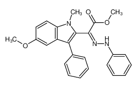 (5-Methoxy-1-methyl-3-phenyl-1H-indol-2-yl)-(phenyl-hydrazono)-acetic acid methyl ester CAS:49814-51-9 manufacturer & supplier