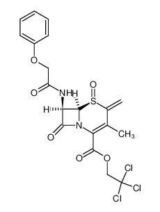 (6R)-3-methyl-4-methylene-5t,8-dioxo-7t-(2-phenoxy-acetylamino)-(6rH)-5λ4-thia-1-aza-bicyclo[4.2.0]oct-2-ene-2-carboxylic acid 2,2,2-trichloro-ethyl ester CAS:49823-68-9 manufacturer & supplier