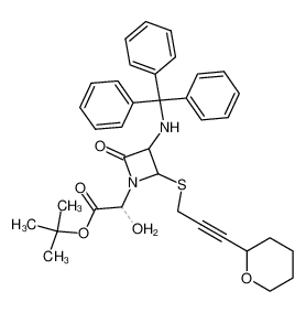 1-(1-hydroxy-1-tert-butoxycarbonylmethyl)-3-(triphenyl-methylamino)-4-[3-(2-tetrahydropyranyl)prop-2-ynylthio]-azetidin-2-one CAS:49825-50-5 manufacturer & supplier