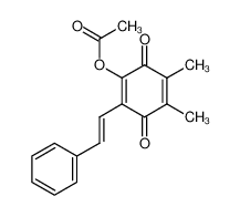 Acetic acid 4,5-dimethyl-3,6-dioxo-2-((E)-styryl)-cyclohexa-1,4-dienyl ester CAS:49827-75-0 manufacturer & supplier