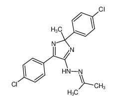 2,5-bis-(4-chloro-phenyl)-2-methyl-2,3-dihydro-imidazol-4-one isopropylidenehydrazone CAS:49846-40-4 manufacturer & supplier