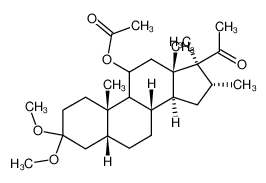 11β-acetoxy-16α,17α-dimethyl-5β-pregnane-3,20-dione 3,3-dimethyl acetal CAS:49848-61-5 manufacturer & supplier