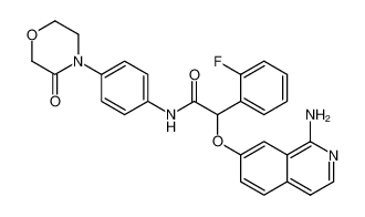 2-((1-aminoisoquinolin-7-yl)oxy)-2-(2-fluorophenyl)-N-(4-(3-oxomorpholino)phenyl)acetamide CAS:498540-99-1 manufacturer & supplier