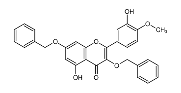 3,7-bisbenzyloxy-2-(3-hydroxy-4-methoxyphenyl)-5-hydroxychromen-4-one CAS:498548-16-6 manufacturer & supplier