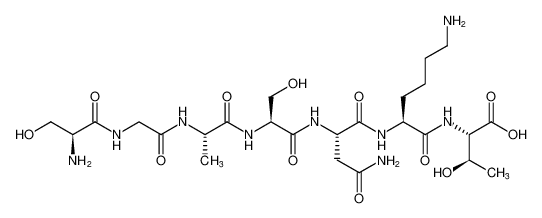 L-Threonine, L-serylglycyl-L-alanyl-L-seryl-L-asparaginyl-L-lysyl- CAS:498565-99-4 manufacturer & supplier