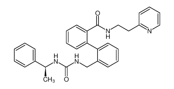 (S)-2'-((3-(1-phenylethyl)ureido)methyl)-N-(2-(pyridin-2-yl)ethyl)-[1,1'-biphenyl]-2-carboxamide CAS:498577-58-5 manufacturer & supplier