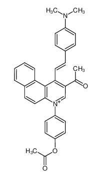 4-(4-acetoxy-phenyl)-2-acetyl-1-(4-dimethylamino-styryl)-benzo[f]quinolinium CAS:49870-96-4 manufacturer & supplier