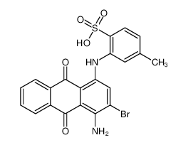 4-((4-Amino-3-bromo-9,10-dihydro-9,10-dioxo-1-anthryl)amino)toluene-3-sulphonic acid CAS:4988-32-3 manufacturer & supplier