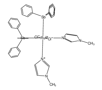 trans,cis,cis-dichlorobis(N-methylimidazole)bis(triphenylstibine)ruthenium(II) CAS:499106-24-0 manufacturer & supplier