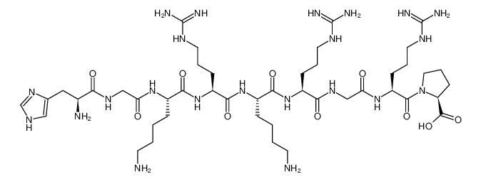 L-Proline, L-histidylglycyl-L-lysyl-L-arginyl-L-lysyl-L-arginylglycyl-L-arginyl- CAS:499123-53-4 manufacturer & supplier