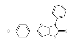 Thieno[2,3-d]thiazole-2(3H)-thione, 5-(4-chlorophenyl)-3-phenyl- CAS:499139-72-9 manufacturer & supplier