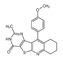 5-(4-Methoxy-phenyl)-3-methyl-6,7,8,9-tetrahydro-2H-11-thia-2,4,10-triaza-benzo[b]fluoren-1-one CAS:499142-28-8 manufacturer & supplier