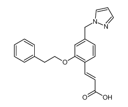 (2E)-3-(2-(2-phenylethoxy)-4-(pyrazol-1-ylmethyl)phenyl)-2-propenoic acid CAS:499143-91-8 manufacturer & supplier