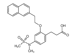 3-(2-(2-(naphthalen-2-yl)ethoxy)-4-(N-mesyl-N-methylamino)phenyl)propanoic acid CAS:499144-17-1 manufacturer & supplier