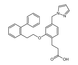 3-(2-(2-(1,1'-biphenyl-2-yl)ethoxy)-4-(pyrazol-1-ylmethyl)phenyl)propanoic acid CAS:499144-19-3 manufacturer & supplier