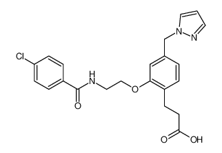 3-(2-(2-((4-chlorobenzoyl)amino)ethoxy)-4-(pyrazol-1-ylmethyl)phenyl)propanoic acid CAS:499144-93-3 manufacturer & supplier