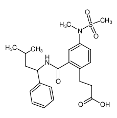 3-(2-((3-methyl-1-phenylbutyl)carbamoyl)-4-(N-methyl-N-methylsulfonylamino)phenyl)propanoic acid CAS:499149-04-1 manufacturer & supplier