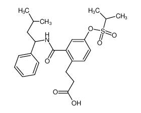 3-(2-((3-methyl-1-phenylbutyl)carbamoyl)-4-isopropylsulfonyloxyphenyl)propanoic acid CAS:499149-10-9 manufacturer & supplier