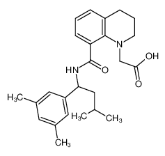 2-(8-(3-methyl-1-(3,5-dimethylphenyl)butylcarbamoyl)-1,2,3,4-tetrahydroquinolin-1-yl)acetic acid CAS:499149-13-2 manufacturer & supplier