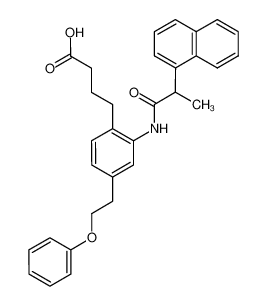 4-(2-((2-(naphthalen-1-yl)propanoyl)amino)-4-(2-phenoxyethyl)phenyl)butanoic acid CAS:499150-72-0 manufacturer & supplier