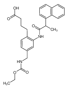 4-(2-((2-(naphthalen-1-yl)propanoyl)amino)-4-ethoxycarbonylaminomethylphenyl)butanoic acid CAS:499150-97-9 manufacturer & supplier