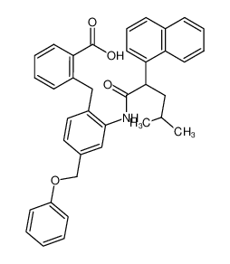 2-(2-((4-methyl-2-(naphthalen-1-yl)pentanoyl)amino)-4-phenoxymethylbenzyl)benzoic acid CAS:499151-37-0 manufacturer & supplier